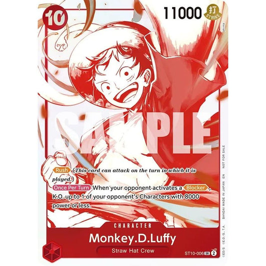 Image for Monkey.D.Luffy - ST10-006 (3rd Anniversary Treasure Campaign Pack) (ST10-006) (OP-PR) - One Piece Card Game