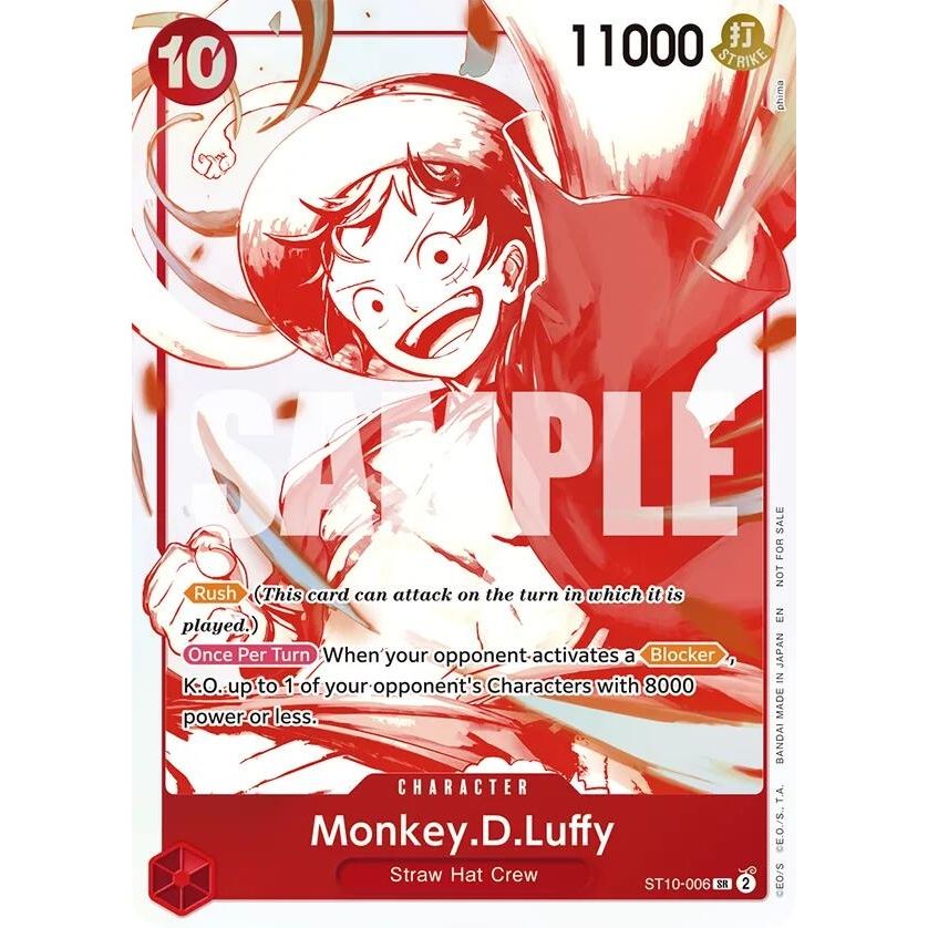 Image for Monkey.D.Luffy - ST10-006 (3rd Anniversary Treasure Campaign Pack) (ST10-006) (OP-PR) - One Piece Card Game