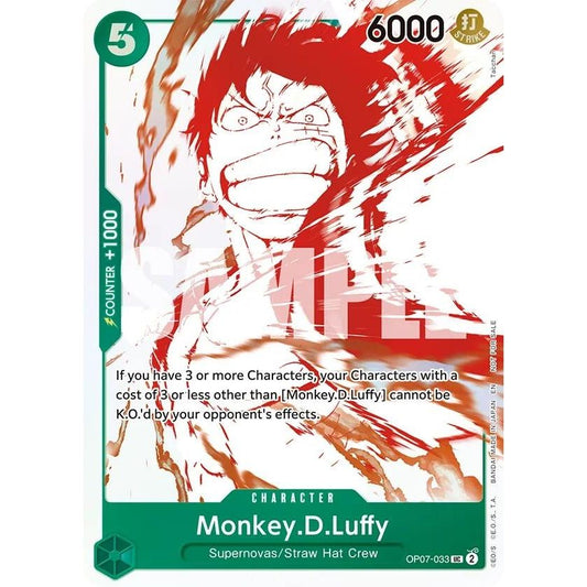 Image for Monkey.D.Luffy - OP07-033 (3rd Anniversary Treasure Campaign Pack) (OP07-033) (OP-PR) - One Piece Card Game