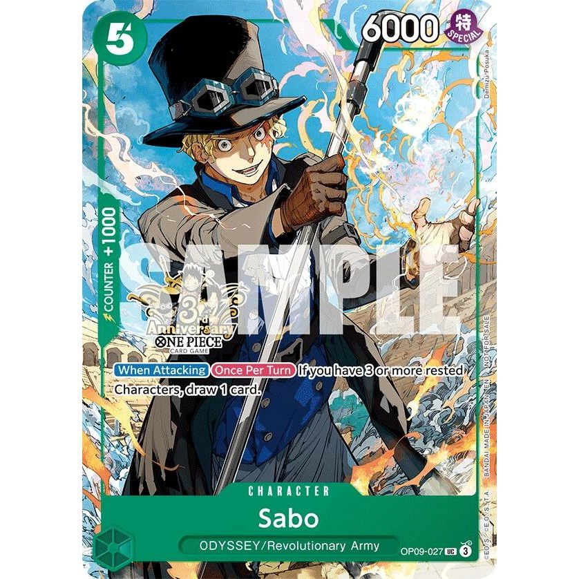 Image for Sabo - OP09-027 (3rd Anniversary Tournament 3 Brothers Pack (OP09-027) (OP13 ANN) - One Piece Card Game