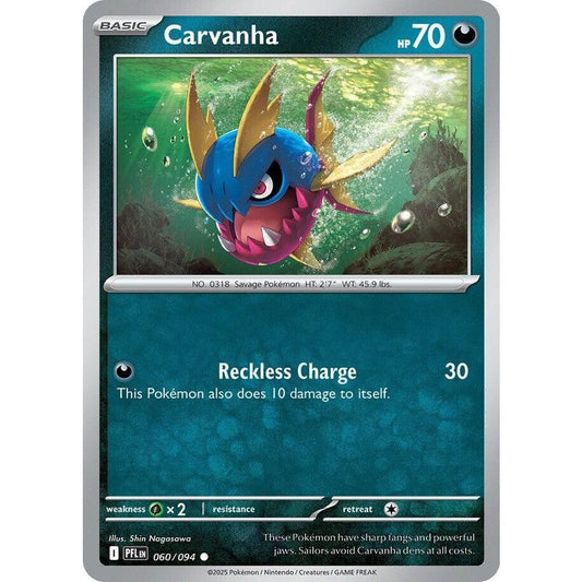 Image for Carvanha (060/094) (PFL) - Pokemon