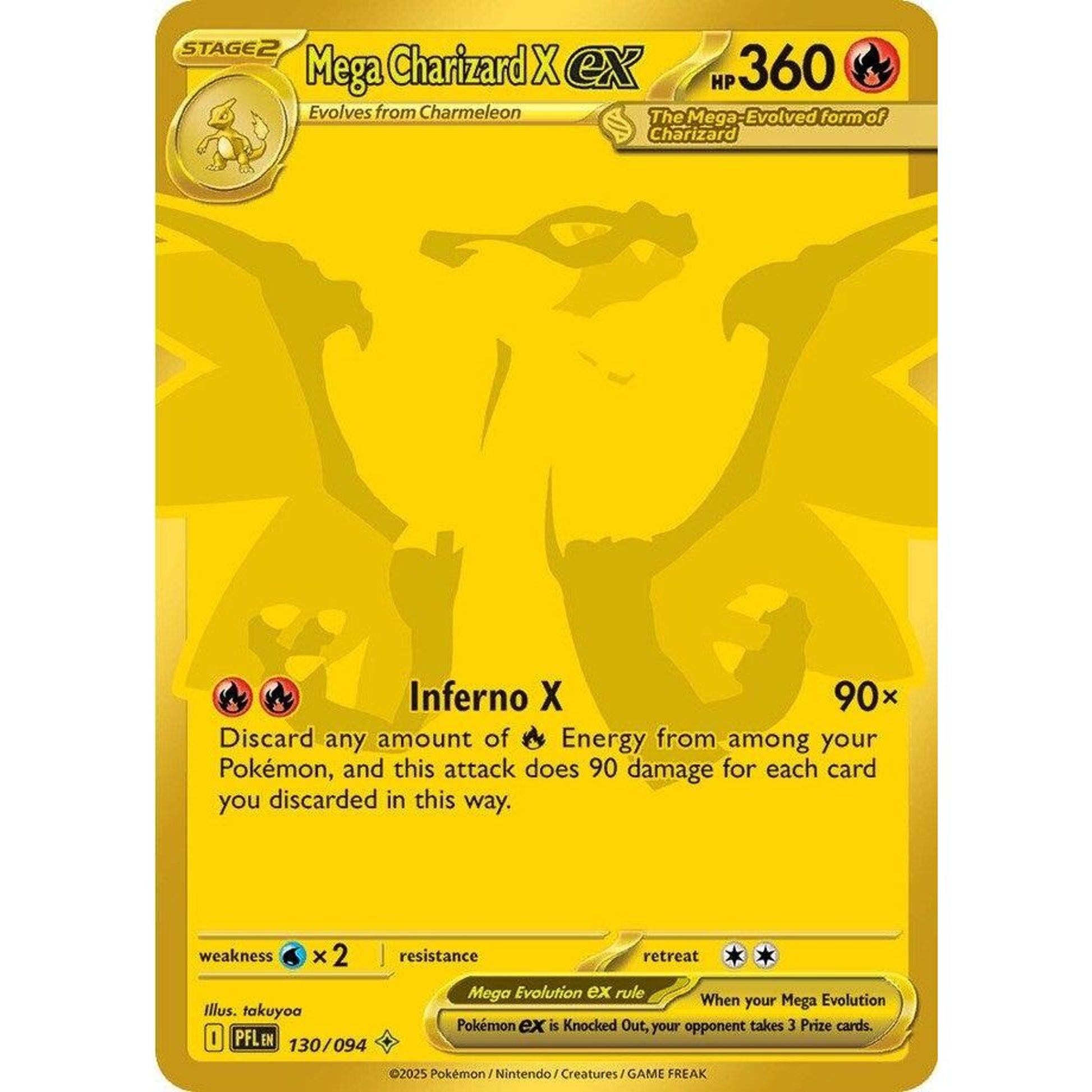 Image for Mega Charizard X ex (130/094) (PFL) - Pokemon