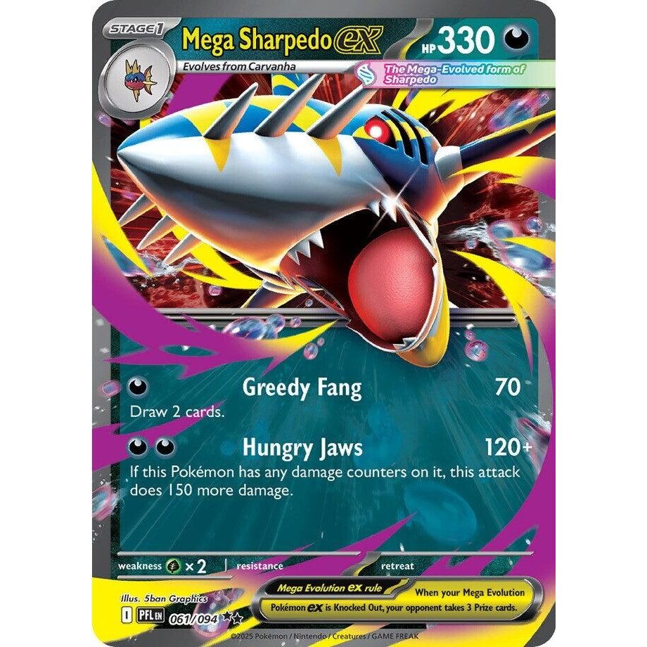 Image for Mega Sharpedo ex (061/094) (PFL) - Pokemon