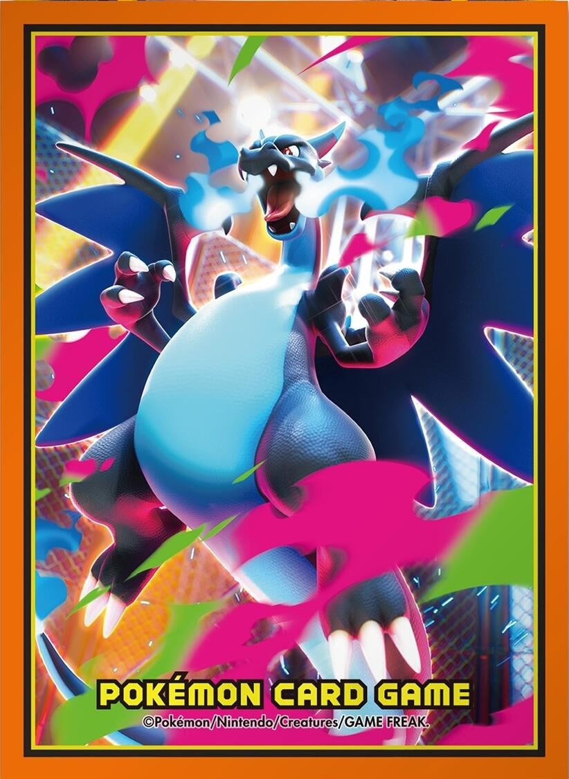 Image for Pokemon TCG: Pokemon Center Japan Exclusive Card Sleeves - Mega Charizard X (64-Pack) - Card Sleeves
