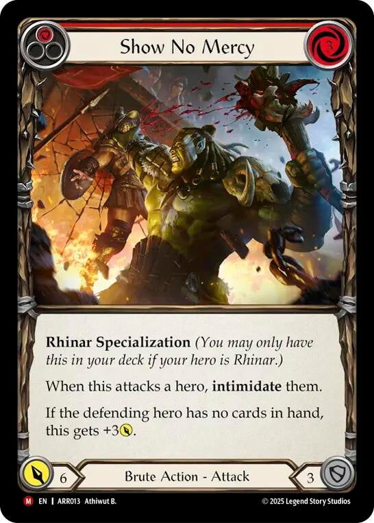 Image for Show No Mercy (ARR013) - Flesh and Blood TCG