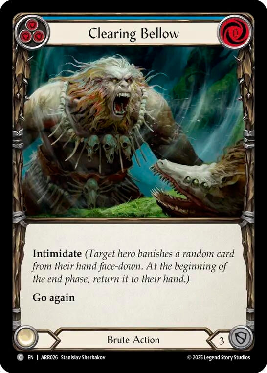 Image for Clearing Bellow (ARR026) - Flesh and Blood TCG