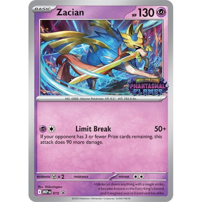 Image for Zacian (Prerelease) (015) (MEP) - Pokemon