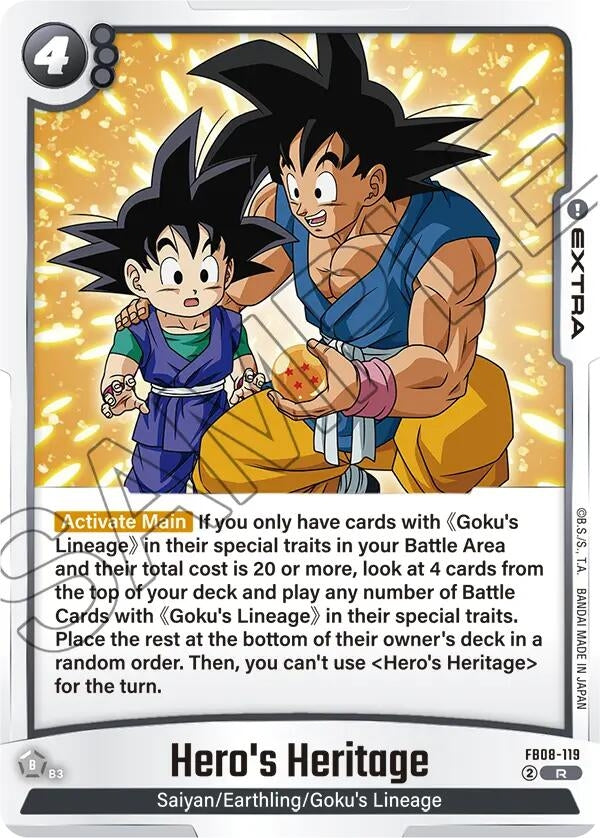 Image for Hero's Heritage (FB08-119) (FB08) - Dragon Ball Super: Fusion World