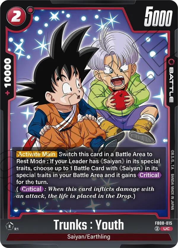 Image for Trunks : Youth - FB08-015 (FB08-015) (FB08) - Dragon Ball Super: Fusion World