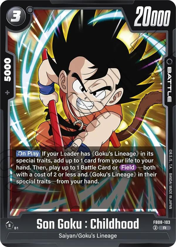Image for Son Goku : Childhood (FB08-103) (FB08) - Dragon Ball Super: Fusion World