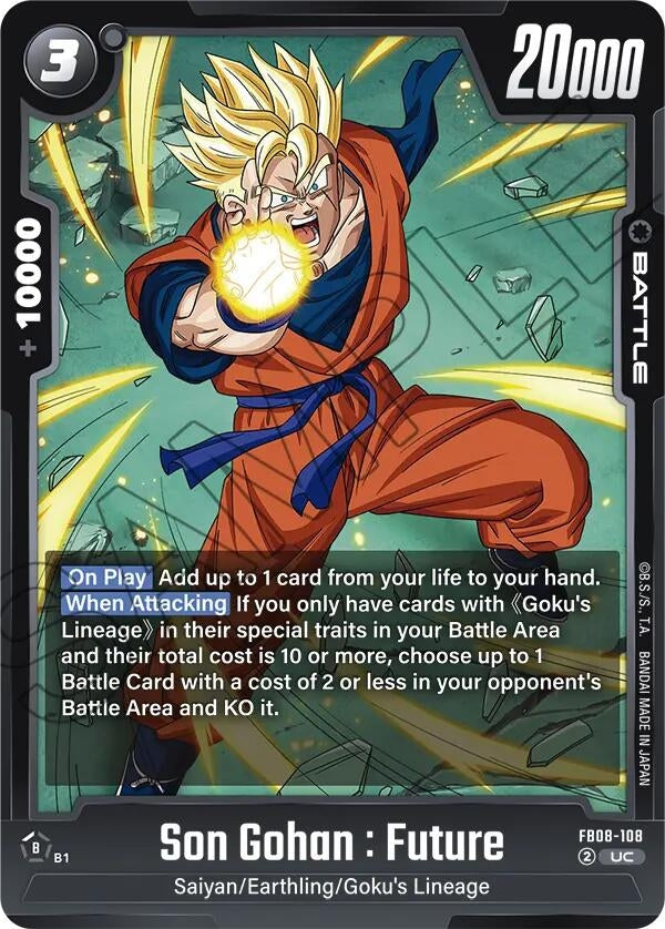 Image for Son Gohan : Future - FB08-108 (FB08-108) (FB08) - Dragon Ball Super: Fusion World