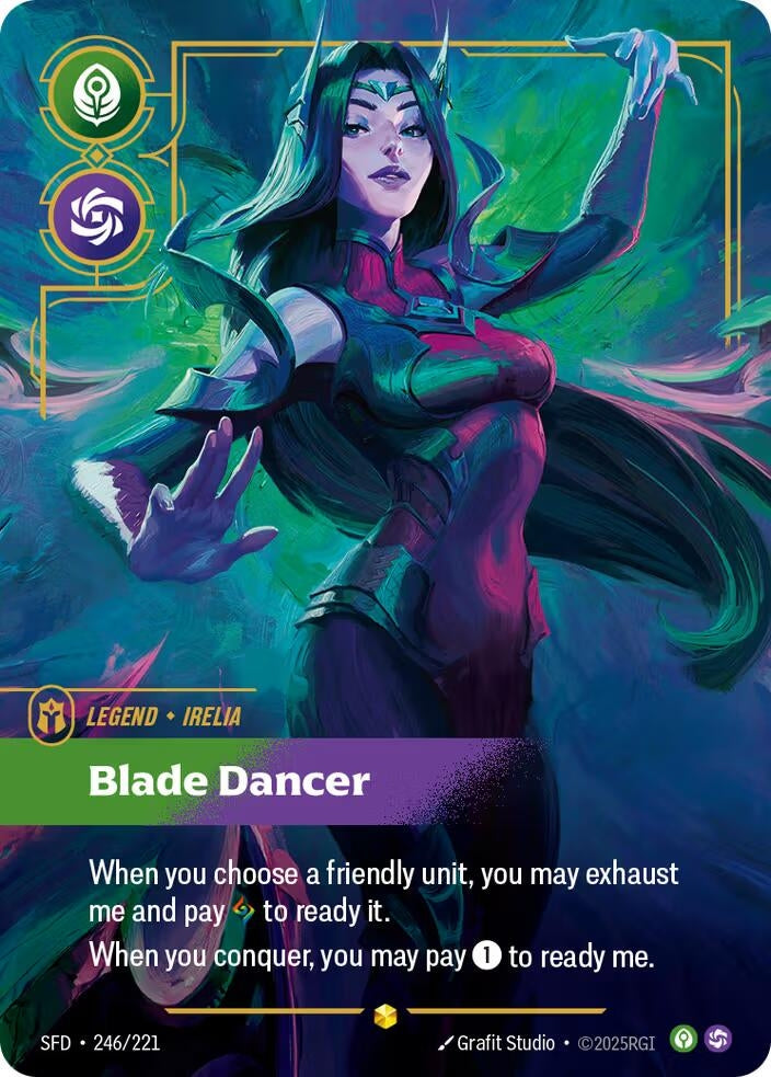 Image for Irelia, Blade Dancer (Overnumbered) (246/221) (SFD) - Riftbound: League of Legends Trading Card Game