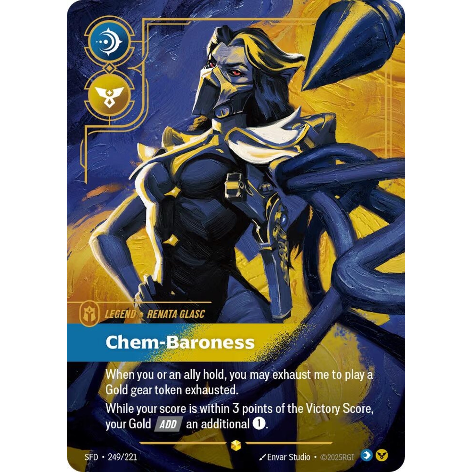 Image for Renata Glasc, Chem-Baroness (Overnumbered) (249/221) (SFD) - Riftbound: League of Legends Trading Card Game