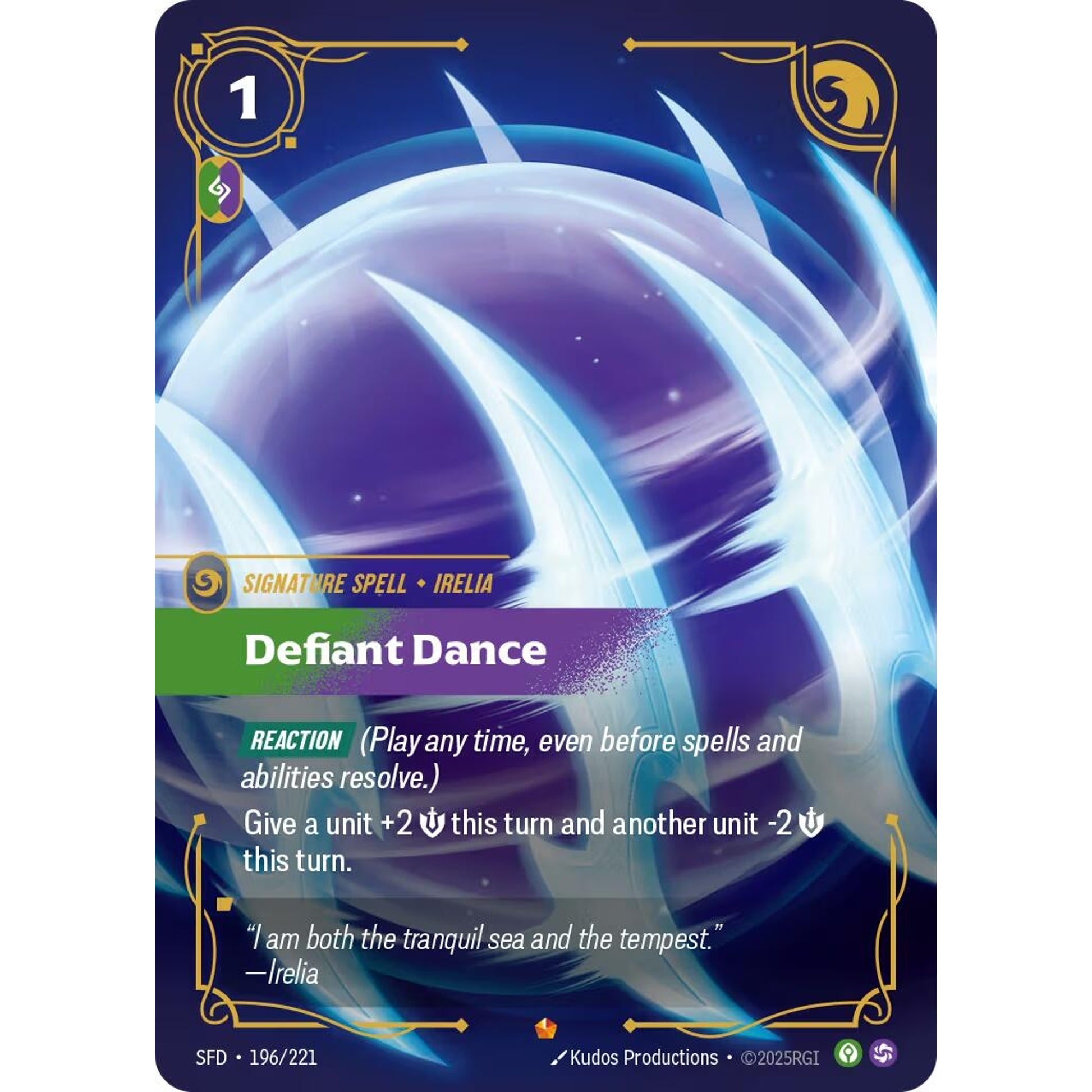 Image for Defiant Dance (196/221) (SFD) - Riftbound: League of Legends Trading Card Game