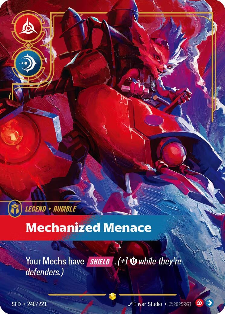 Image for Rumble, Mechanized Menace (Overnumbered) (240/221) (SFD) - Riftbound: League of Legends Trading Card Game