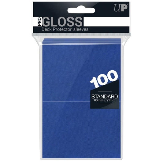 Image for PRO-Gloss Standard Deck Protectors - Blue (100-Pack) (Modern Logo) - Card Sleeves