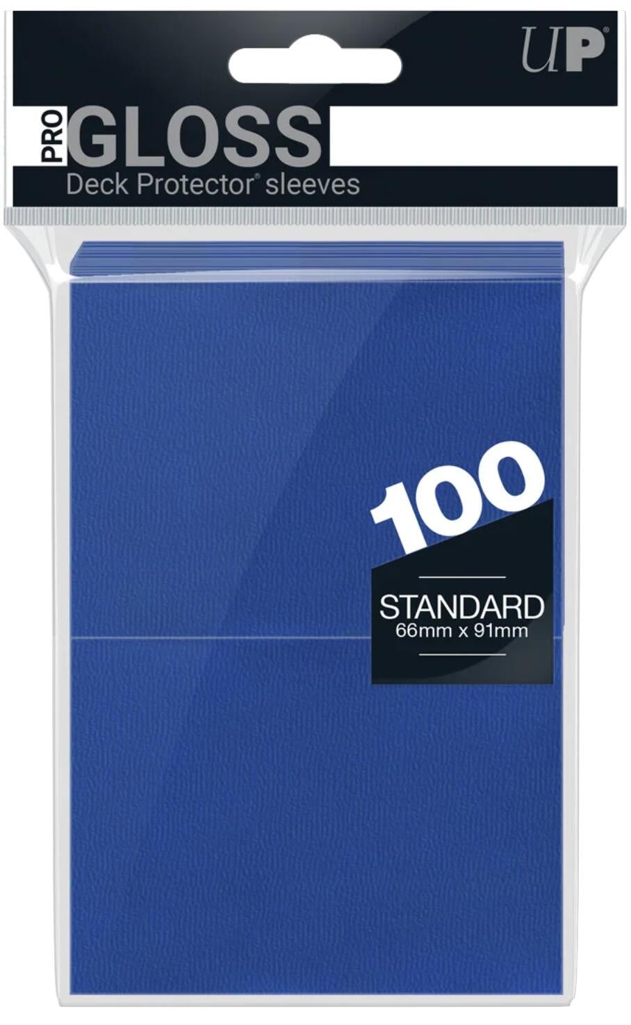 Image for PRO-Gloss Standard Deck Protectors - Blue (100-Pack) (Modern Logo) - Card Sleeves