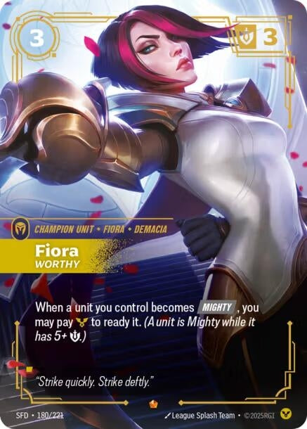Image for Fiora, Worthy (180/221) (SFD) - Riftbound: League of Legends Trading Card Game