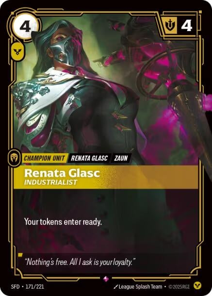 Image for Renata Glasc, Industrialist (171/221) (SFD) - Riftbound: League of Legends Trading Card Game