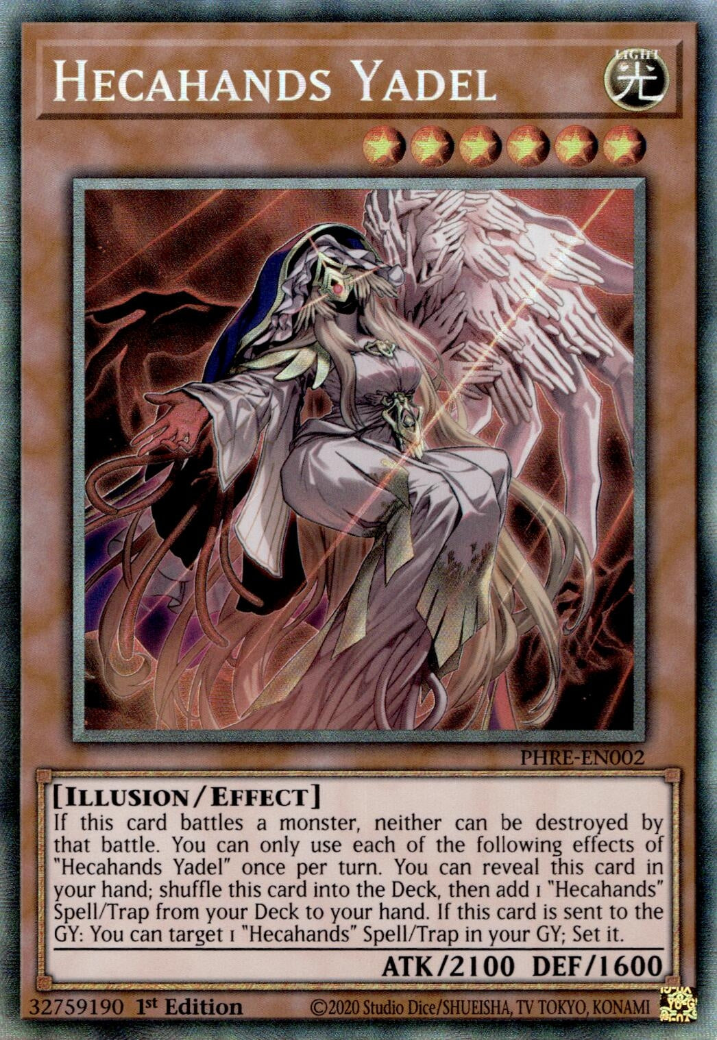 Image for Hecahands Yadel (CR) (PHRE-EN002) (PHRE) - YuGiOh