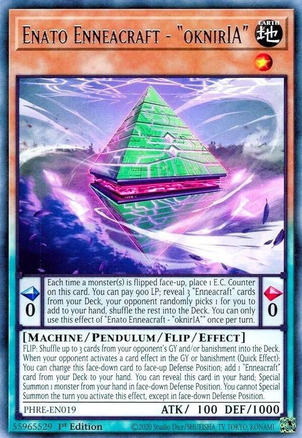 Image for Enato Enneacraft - "oknirIA" (PHRE-EN019) (PHRE) - YuGiOh