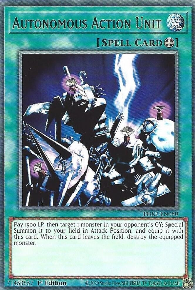 Image for Autonomous Action Unit (PHRE-EN050) (PHRE) - YuGiOh