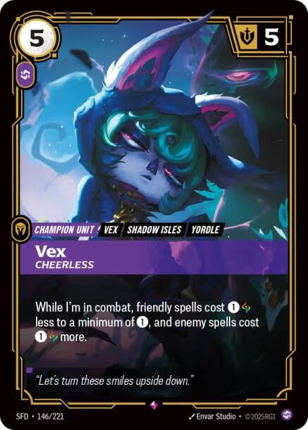Image for Vex, Cheerless (146/221) (SFD) - Riftbound: League of Legends Trading Card Game