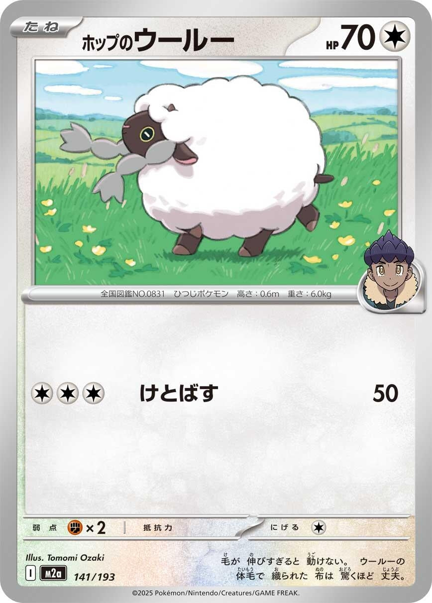 Image for Hop's Wooloo (141/193) (M2a) - Pokemon Japan