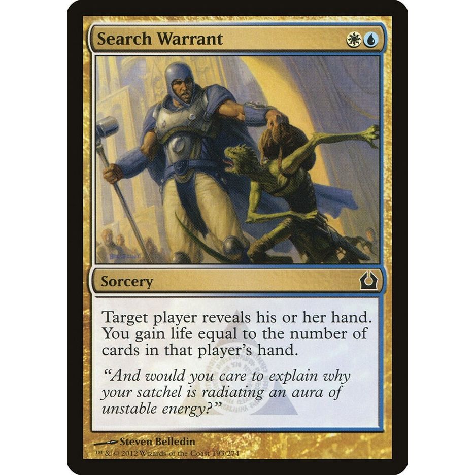 Image for Search Warrant (193) (RTR) - Magic: The Gathering