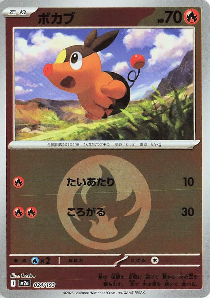 Image for Tepig (Energy Symbol Pattern) (024/193) (M2a) - Pokemon Japan