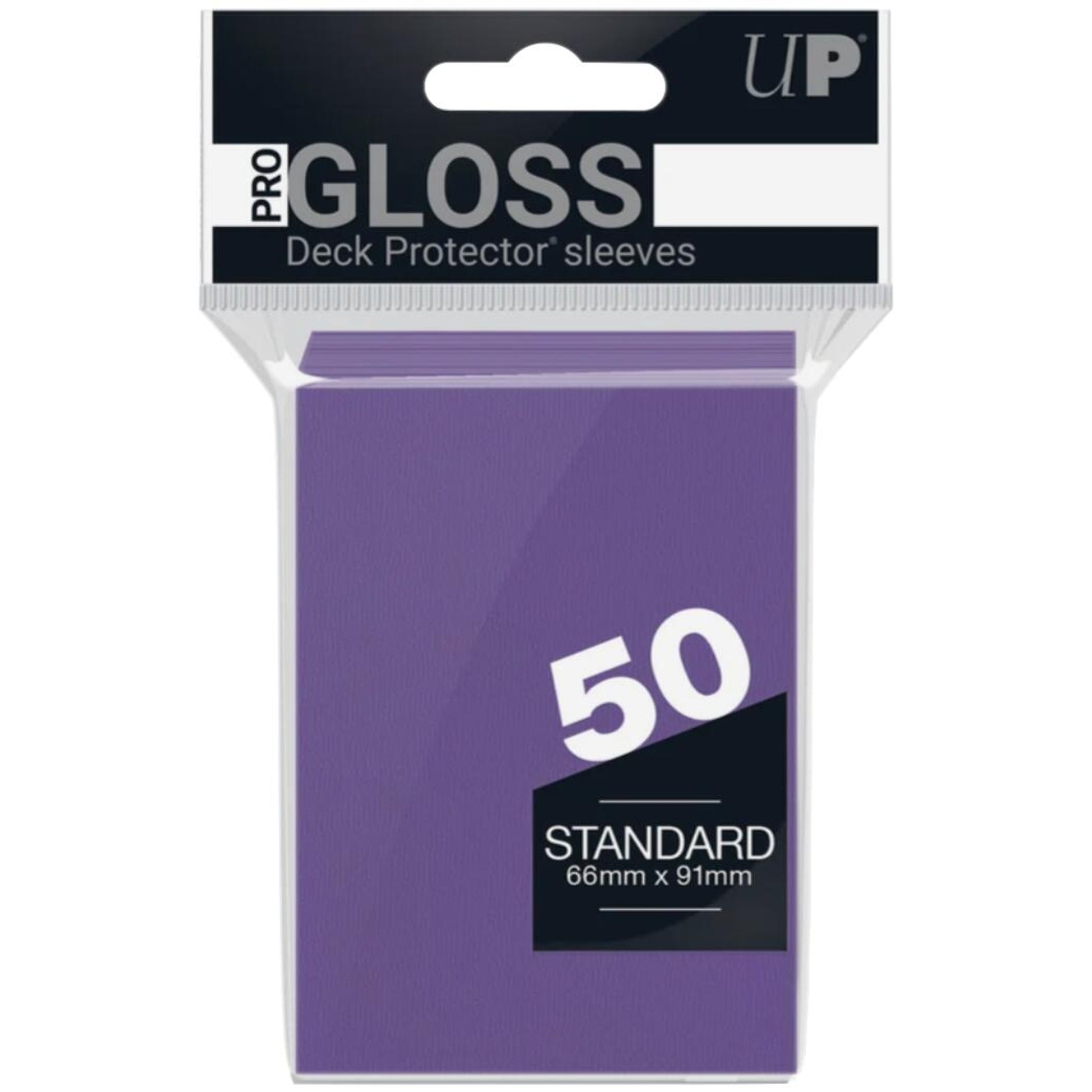 Image for PRO-Gloss Standard Deck Protectors - Purple (50-Pack) (Modern Logo) - Card Sleeves