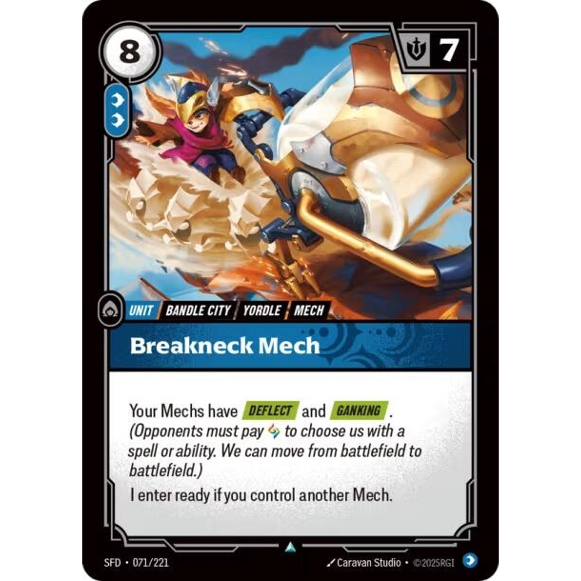 Image for Breakneck Mech (071/221) (SFD) - Riftbound: League of Legends Trading Card Game