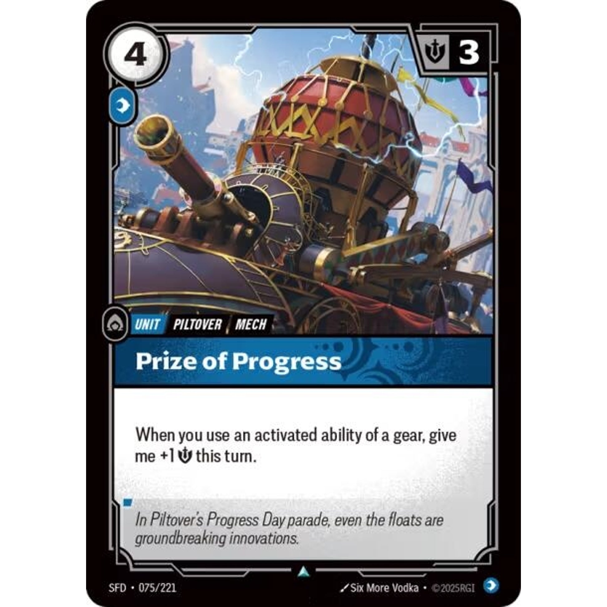 Image for Prize of Progress (075/221) (SFD) - Riftbound: League of Legends Trading Card Game