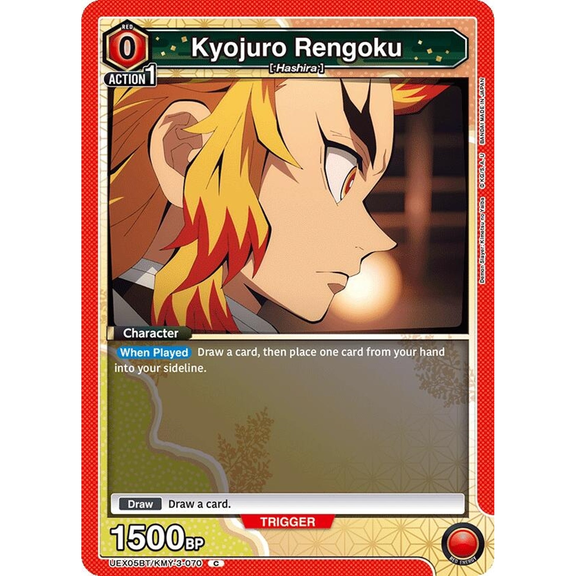 Image for Kyojuro Rengoku (070) (Box Topper Foil) (UEX05BT/KMY-3-070) (UEX05BT) - Union Arena