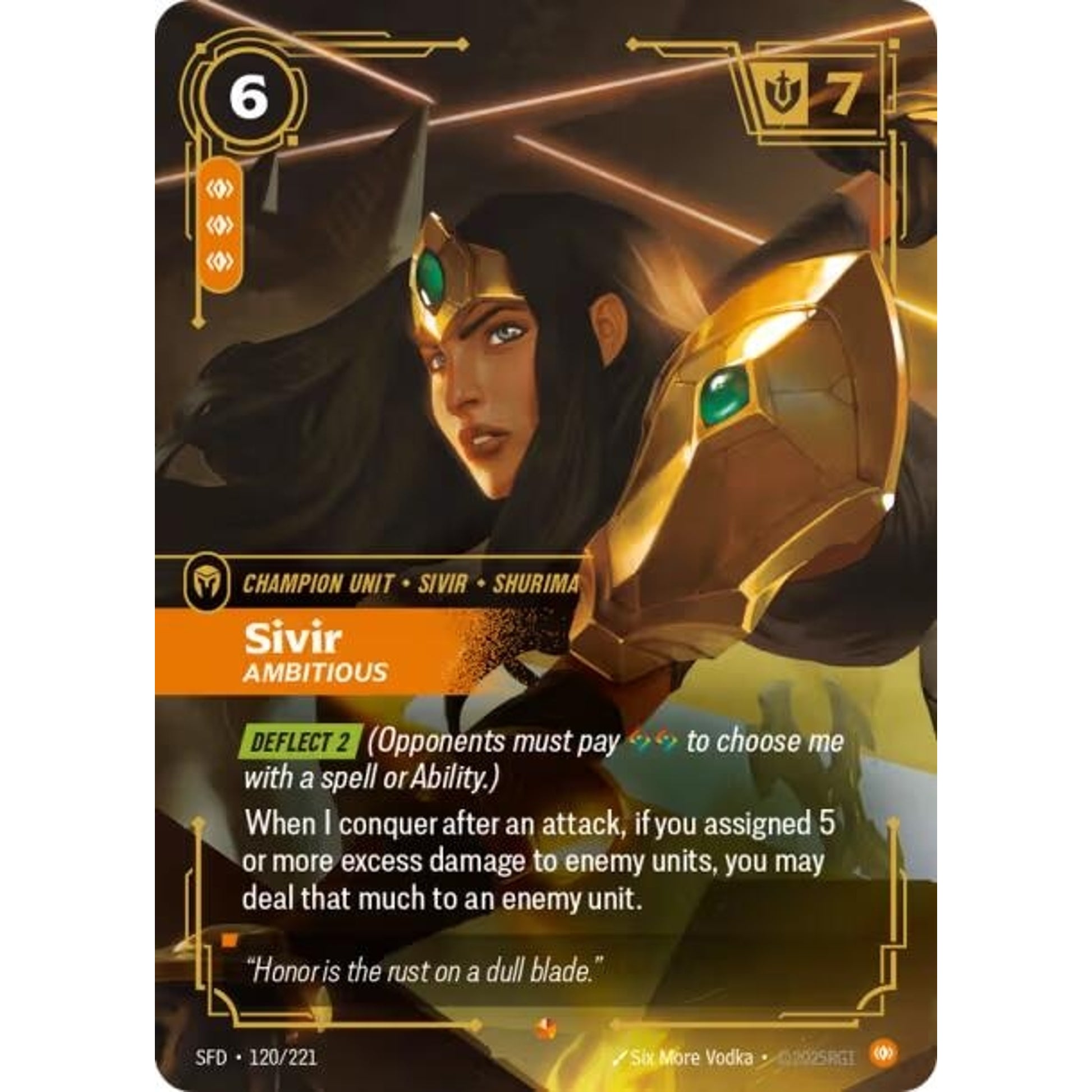 Image for Sivir, Ambitious (120/221) (SFD) - Riftbound: League of Legends Trading Card Game