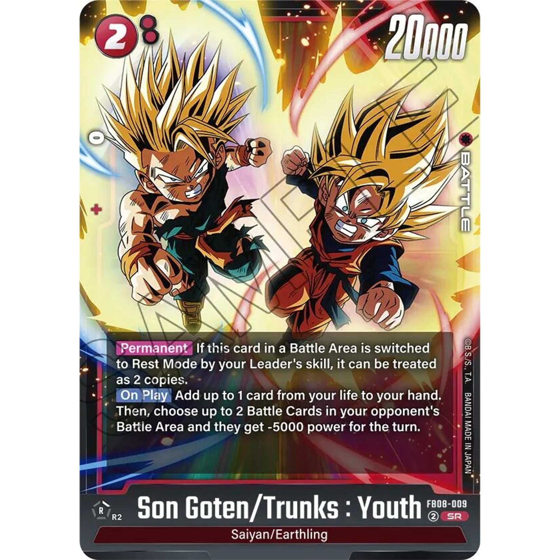 Image for Son Goten/Trunks : Youth (FB08-009) (FB08) - Dragon Ball Super: Fusion World