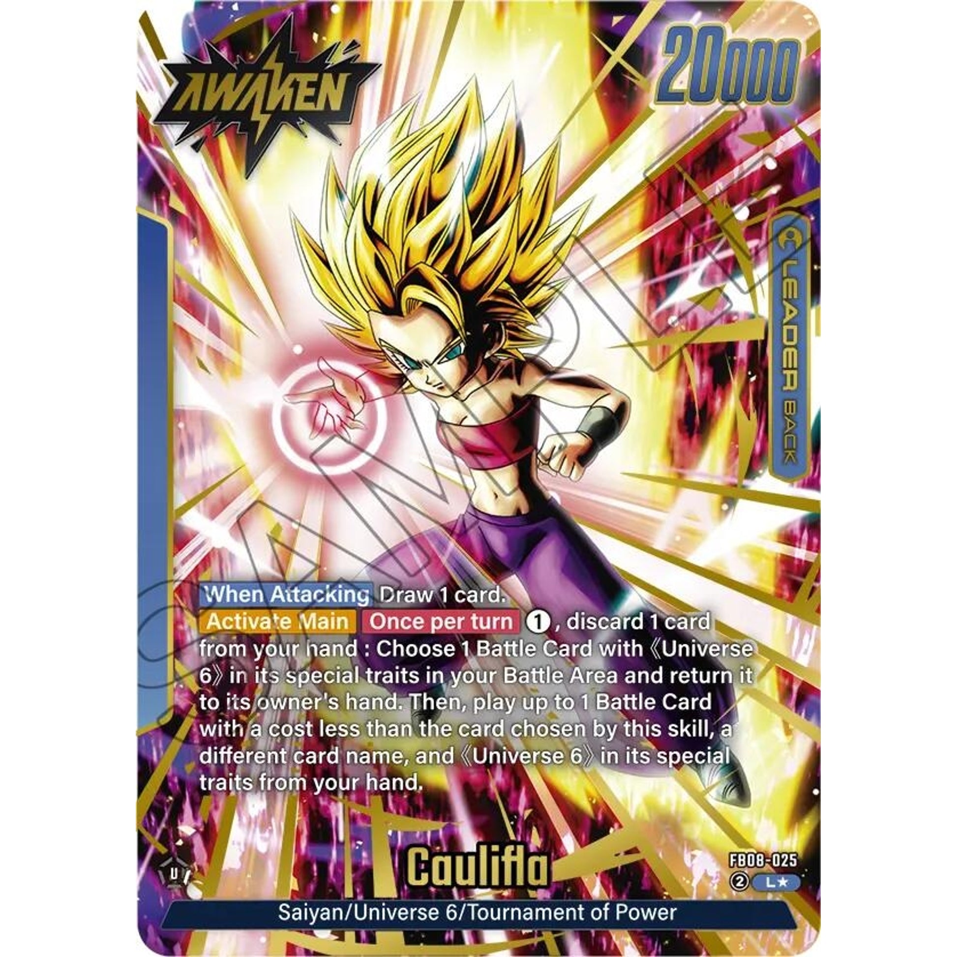 Image for Caulifla - FB08-025 (Alternate Art) (FB08-025) (FB08) - Dragon Ball Super: Fusion World