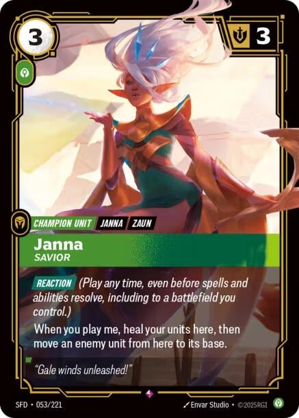 Image for Janna, Savior (053/221) (SFD) - Riftbound: League of Legends Trading Card Game