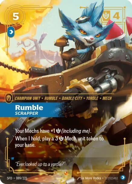 Image for Rumble, Scrapper (089/221) (SFD) - Riftbound: League of Legends Trading Card Game