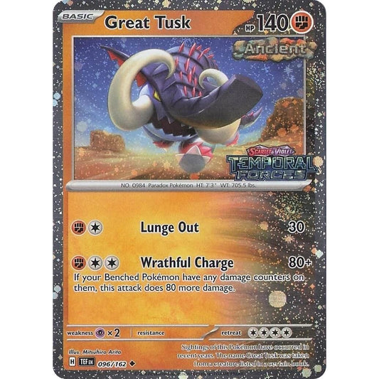 Image for Great Tusk - 096/162 (Temporal Forces Stamped) (096/162) (MCAP) - Pokemon