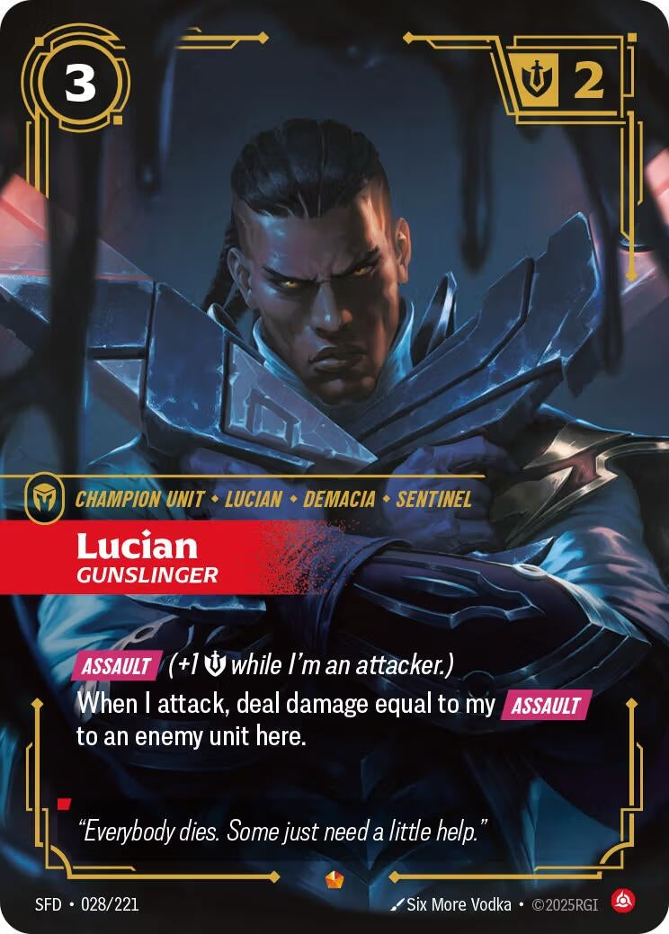 Image for Lucian, Gunslinger (028/221) (SFD) - Riftbound: League of Legends Trading Card Game