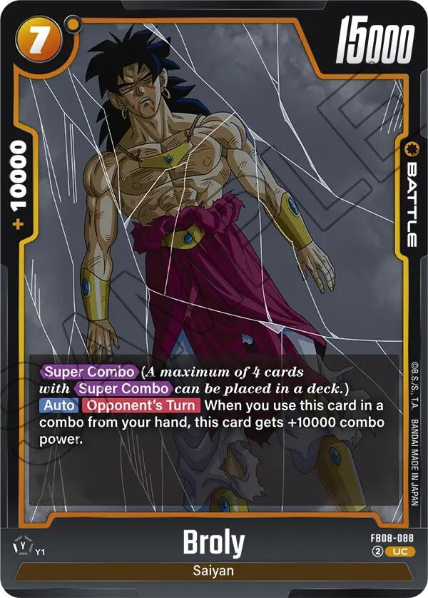 Image for Broly - FB08-088 (FB08-088) (FB08) - Dragon Ball Super: Fusion World