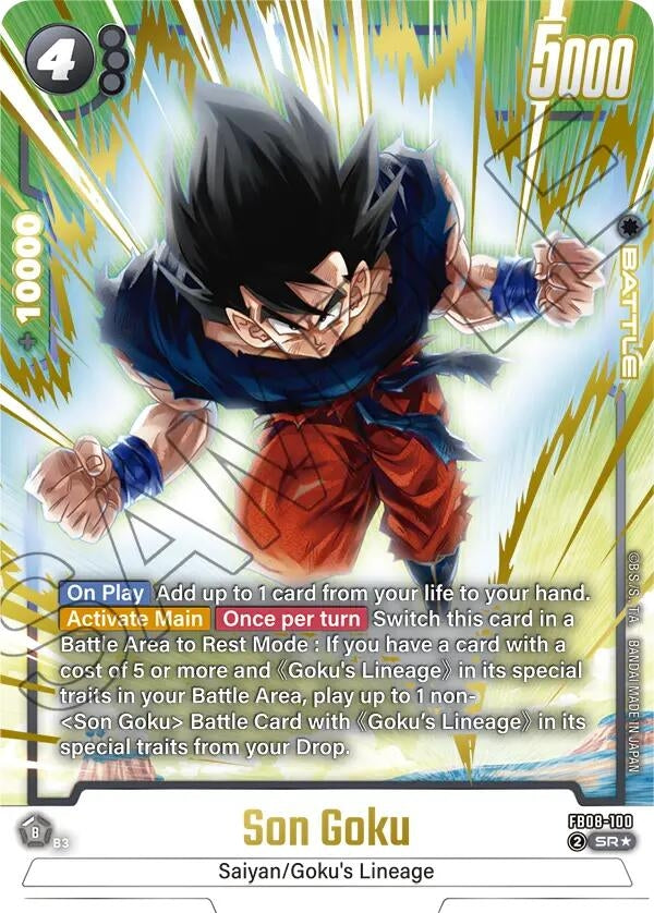Image for Son Goku - FB08-100 (Alternate Art) (FB08-100) (FB08) - Dragon Ball Super: Fusion World