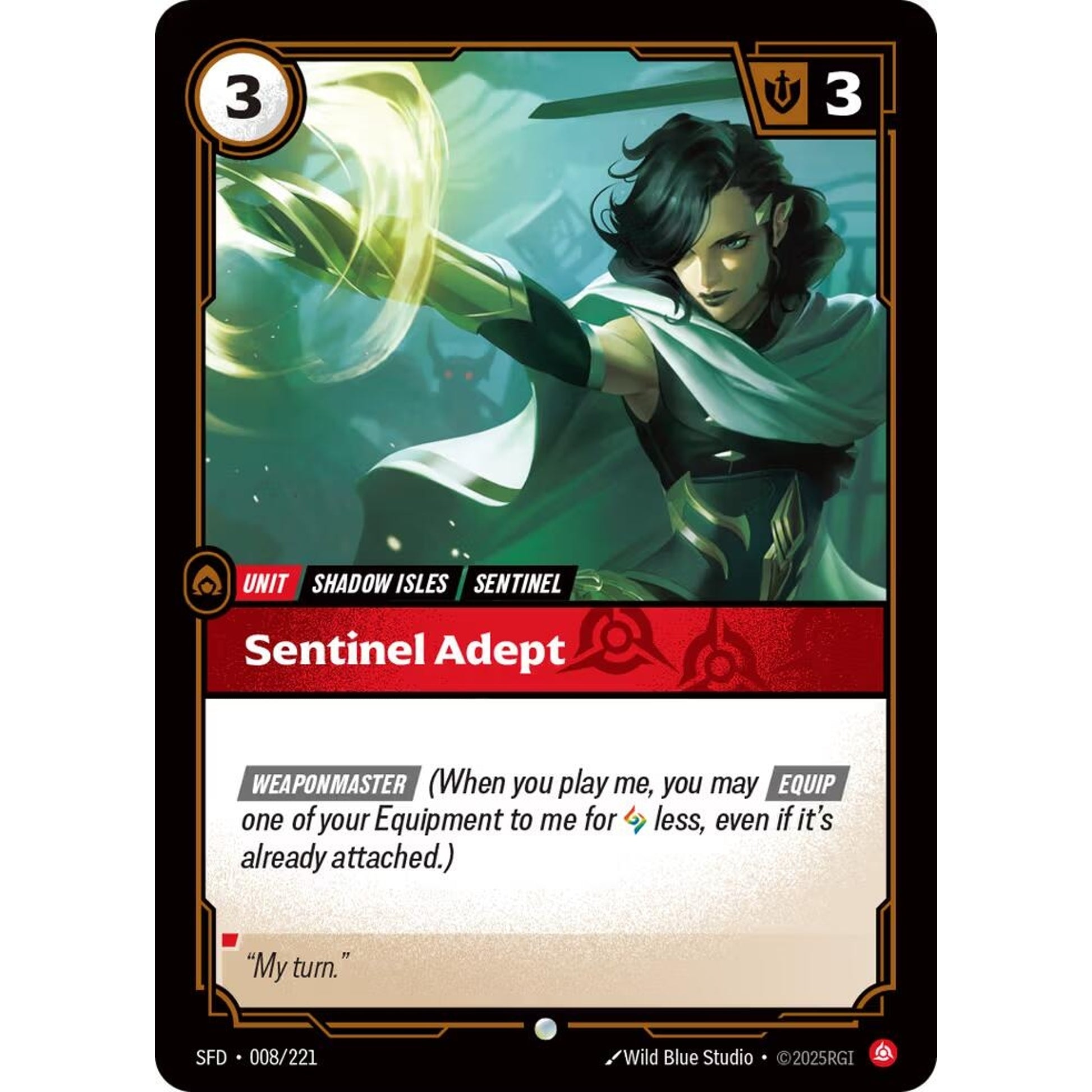 Image for Sentinel Adept (008/221) (SFD) - Riftbound: League of Legends Trading Card Game