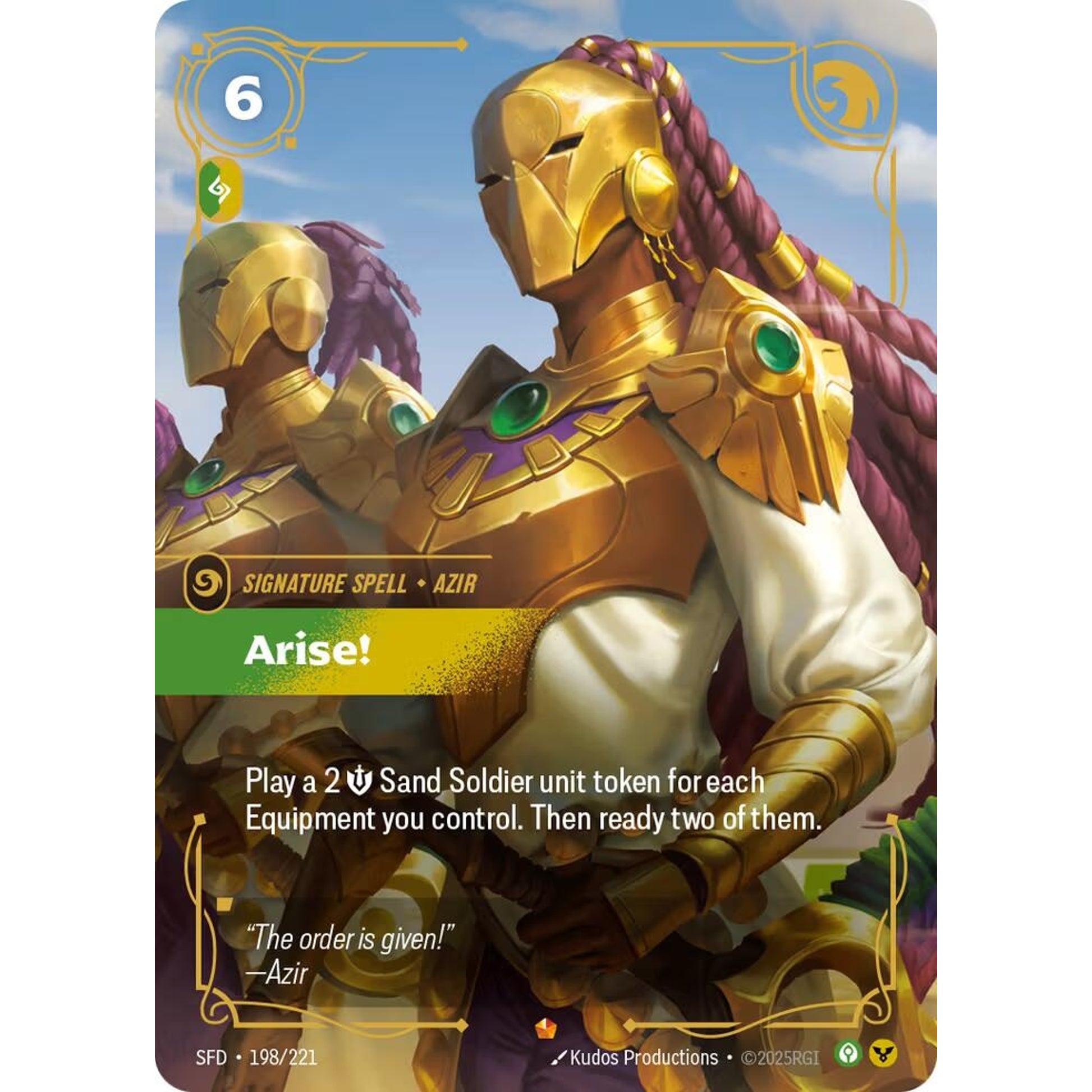 Image for Arise! (198/221) (SFD) - Riftbound: League of Legends Trading Card Game