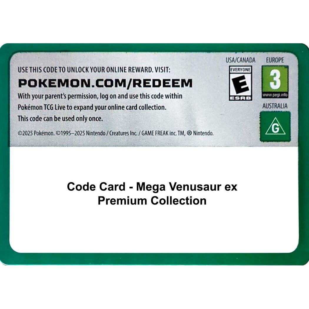 Image for Code Card - Mega Venusaur ex Premium Collection (MCAP) - Pokemon
