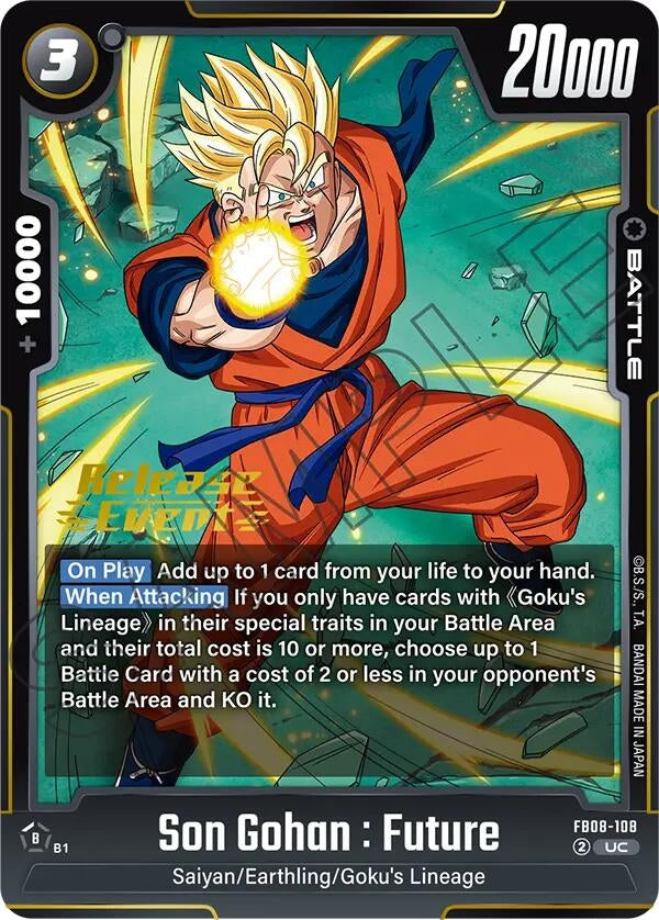 Image for Son Gohan : Future - FB08-108 (FB08-108) (FB08_PR) - Dragon Ball Super: Fusion World