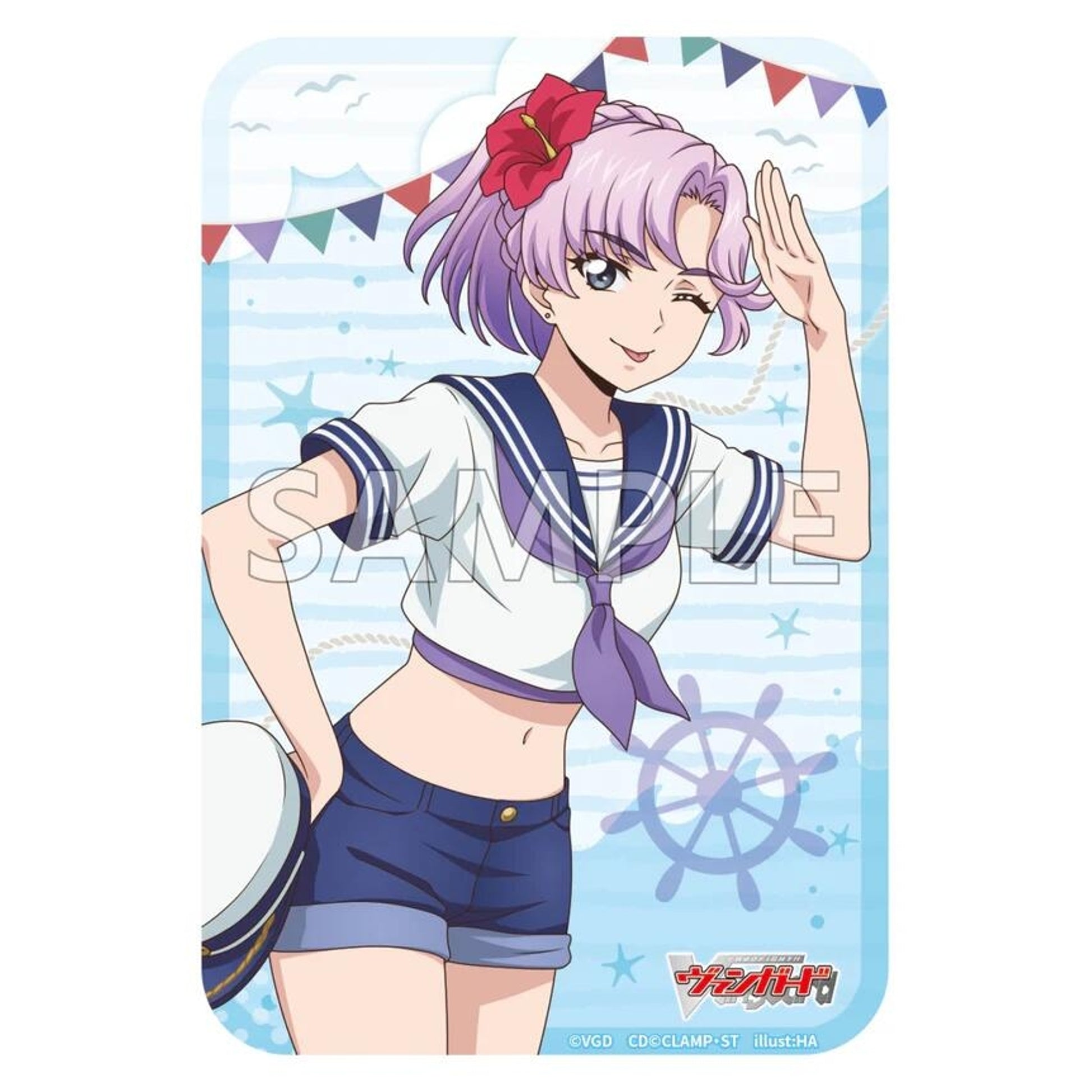Image for Bushiroad Sleeve Collection Mini Extra Pack Vol.155: Cardfight!! Vanguard - Nao Inabe (Marine Style) (60-Pack) - Card Sleeves