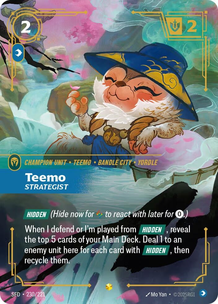Image for Teemo, Strategist (Overnumbered) (230/221) (SFD) - Riftbound: League of Legends Trading Card Game