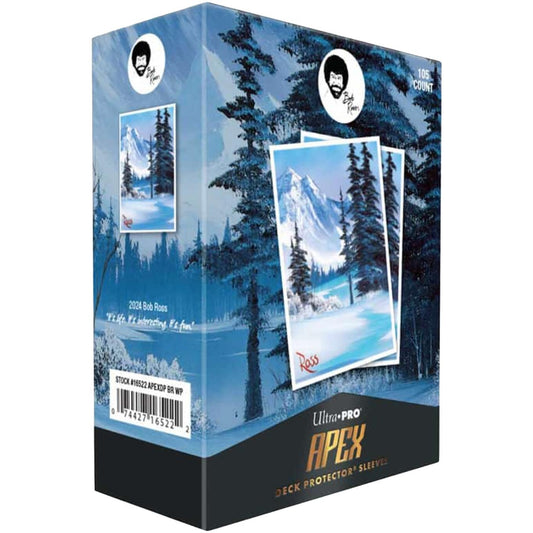 Image for Bob Ross APEX Deck Protector Sleeves - Winter Paradise (105-pack) - Card Sleeves